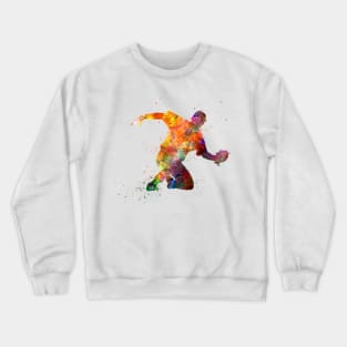 baseball player catching a ball Crewneck Sweatshirt